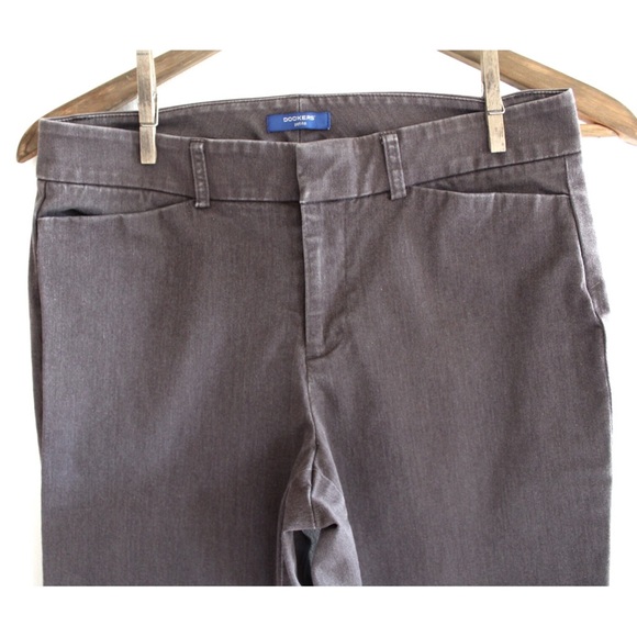 Preowned Dockers Metro Dress Pants 6 Petite (Short) - Picture 2 of 8